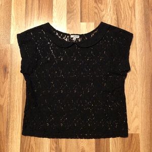 Black Lacy Tee